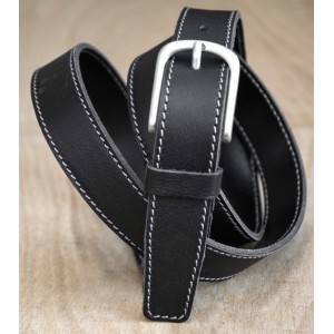 CEINTURE CUIR NOIR | L’élégante